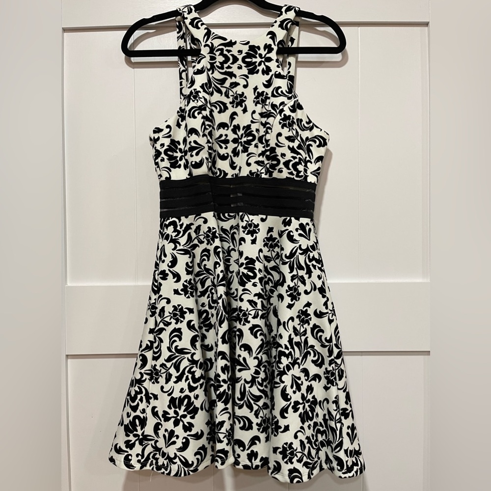 City Studio Black and White Dress